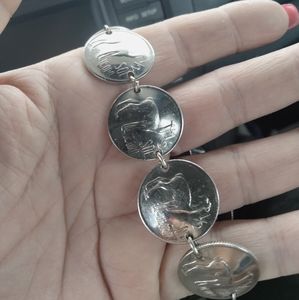 Vintage Coin Braclet from Peru